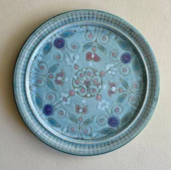 Plat en céramique émaillée, Danuta Le Hénaff