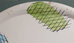 Plat en céramique Poët-Laval 50’s