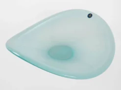 Plat en cristal, design danois, années 1960, fabriqué par Royal Copenhagen