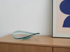 Plat en cristal, design danois, années 1960, fabriqué par Royal Copenhagen