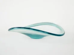 Plat en cristal, design danois, années 1960, fabriqué par Royal Copenhagen