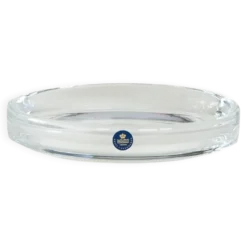Plat en cristal, design danois, années 1970, fabriqué par Royal Copenhagen