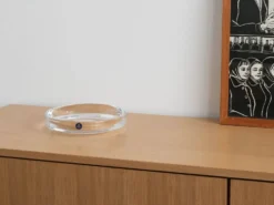 Plat en cristal, design danois, années 1970, fabriqué par Royal Copenhagen