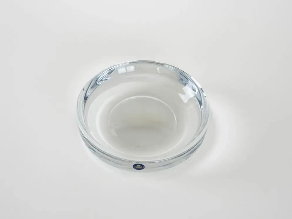 Plat en cristal, design danois, années 1970, fabriqué par Royal Copenhagen