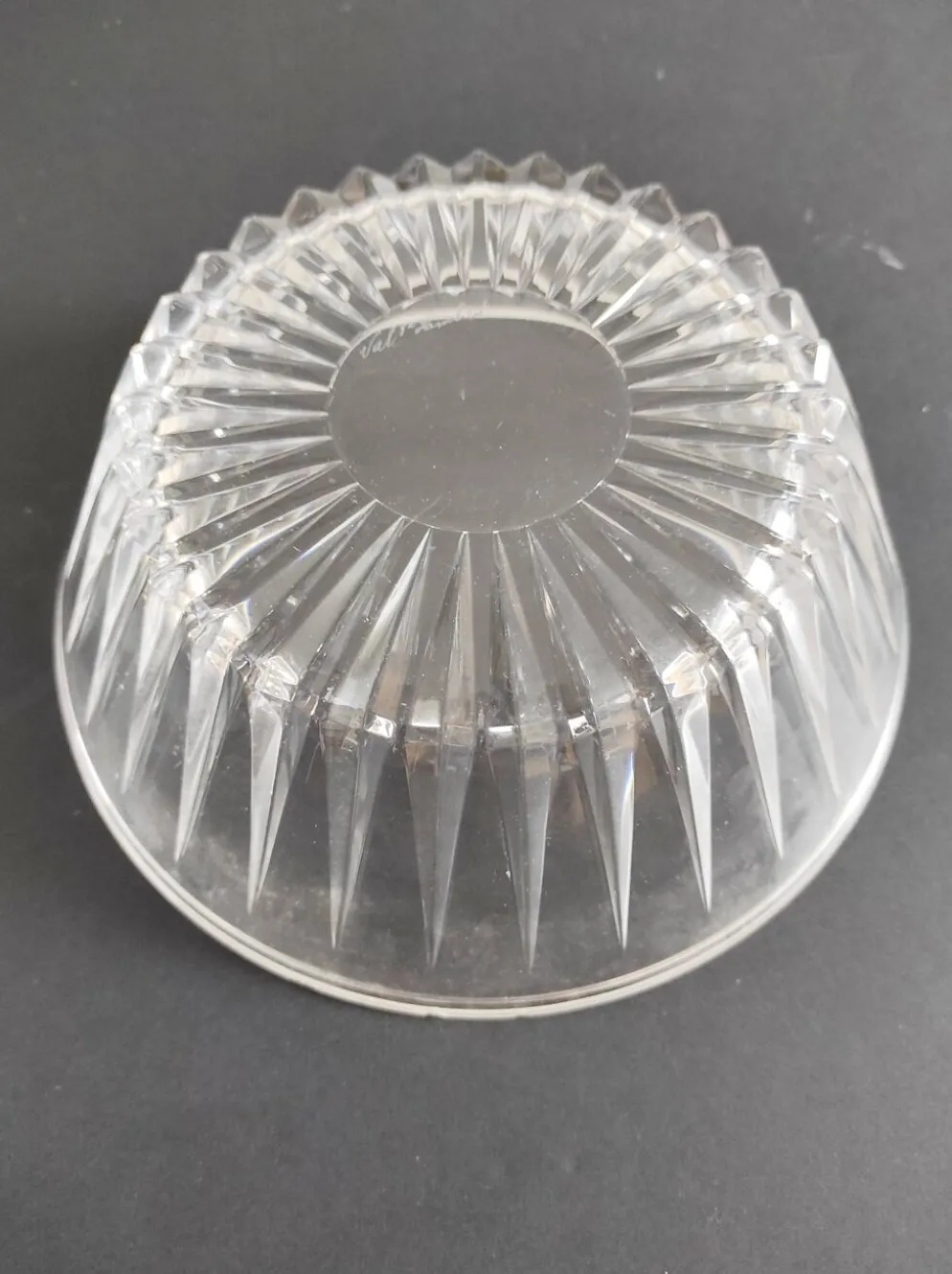 Plat en cristal Val Saint Lambert