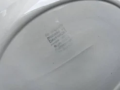 Plat en faïence anglaise Burleigh Davenport relief fraise et feuille vigne