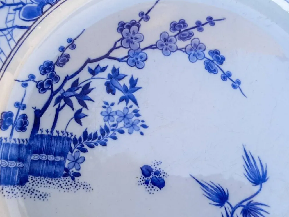 Plat en faïence de Creil et Montereau modèle Japon