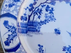 Plat en faïence de Creil et Montereau modèle Japon