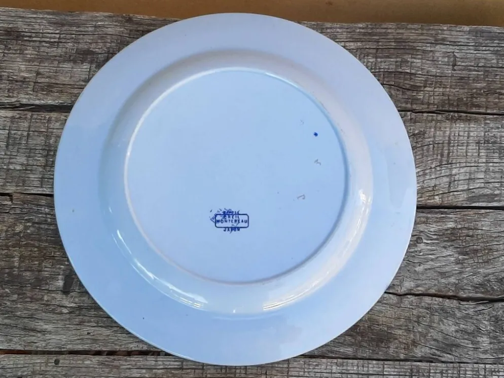 Plat en faïence de Creil et Montereau modèle Japon