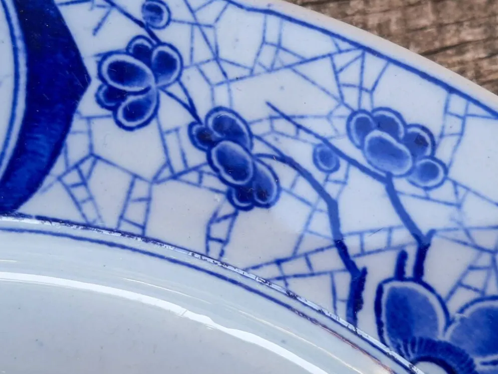 Plat en faïence de Creil et Montereau modèle Japon