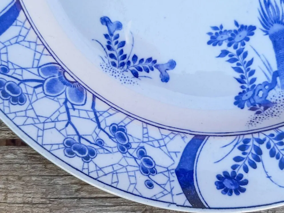 Plat en faïence de Creil et Montereau modèle Japon