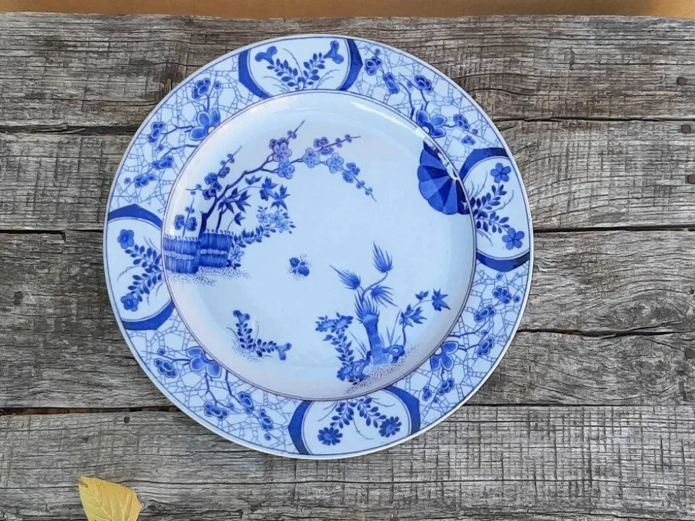Plat en faïence de Creil et Montereau modèle Japon