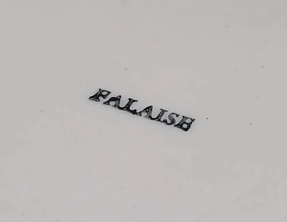 Plat en faïence de Gien modèle "Falaise", vers 1960