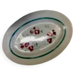 Plat en faïence vintage