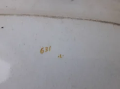Plat en faience décor japonisant