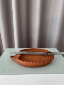 Plat en terracotta de cresson en forme de hérisson B.A.F. vintage, Allemagne de l'Ouest | Années 1970