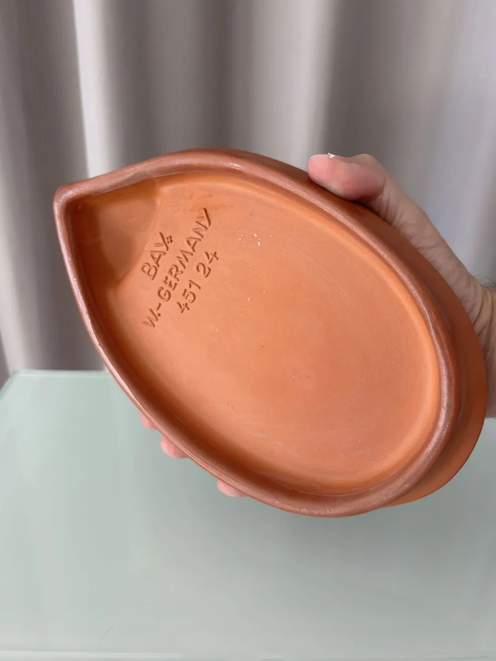 Plat en terracotta de cresson en forme de hérisson B.A.F. vintage, Allemagne de l'Ouest | Années 1970