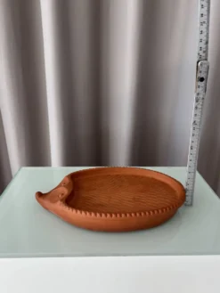Plat en terracotta de cresson en forme de hérisson B.A.F. vintage, Allemagne de l'Ouest | Années 1970