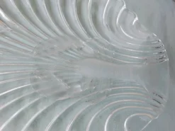 Plat en verre à coquillages ou cristacés homard