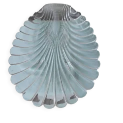Plat en verre à coquillages ou cristacés homard