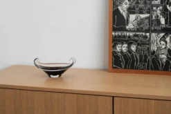 Plat en verre de Murano, design italien, années 1950, fabrication : Italie