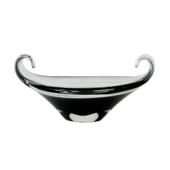 Plat en verre de Murano, design italien, années 1950, fabrication : Italie