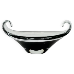 Plat en verre de Murano, design italien, années 1950, fabrication : Italie