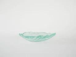 Plat en verre, design danois, années 1970, fabriqué au Danemark
