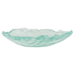 Plat en verre, design danois, années 1970, fabriqué au Danemark