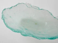 Plat en verre, design danois, années 1970, fabriqué au Danemark