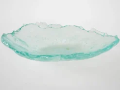 Plat en verre, design danois, années 1970, fabriqué au Danemark