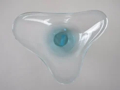 Plat en verre, design danois, années 1960, fabricant : Holmegaard