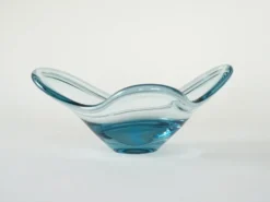 Plat en verre, design danois, années 1960, fabricant : Holmegaard