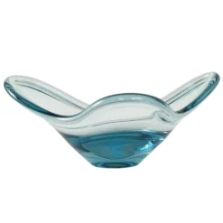 Plat en verre, design danois, années 1960, fabricant : Holmegaard