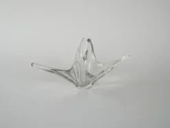 Plat en verre, époque spatiale, années 1960, fabriqué en Italie