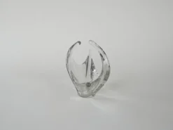 Plat en verre, époque spatiale, années 1960, fabriqué en Italie
