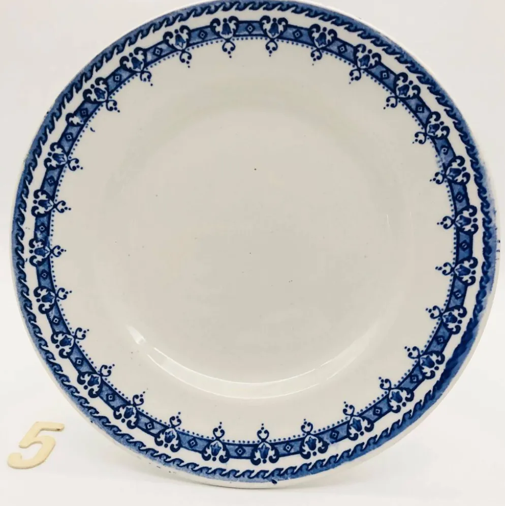 6 plates « Orchies - Nord ». Modèle Mikado.