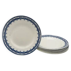 6 plates « Orchies - Nord ». Modèle Mikado.