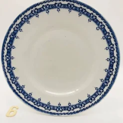 6 plates « Orchies - Nord ». Modèle Mikado.