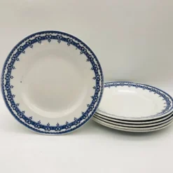 6 plates « Orchies - Nord ». Modèle Mikado.