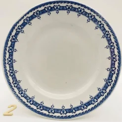6 plates « Orchies - Nord ». Modèle Mikado.
