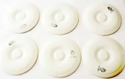 Plat et 6 assiettes à coquillages