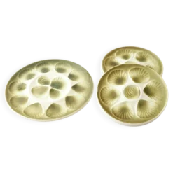 Plat et 6 assiettes à coquillages