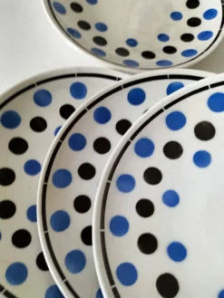 plat et 4 assiettes à dessert K et G Lunéville