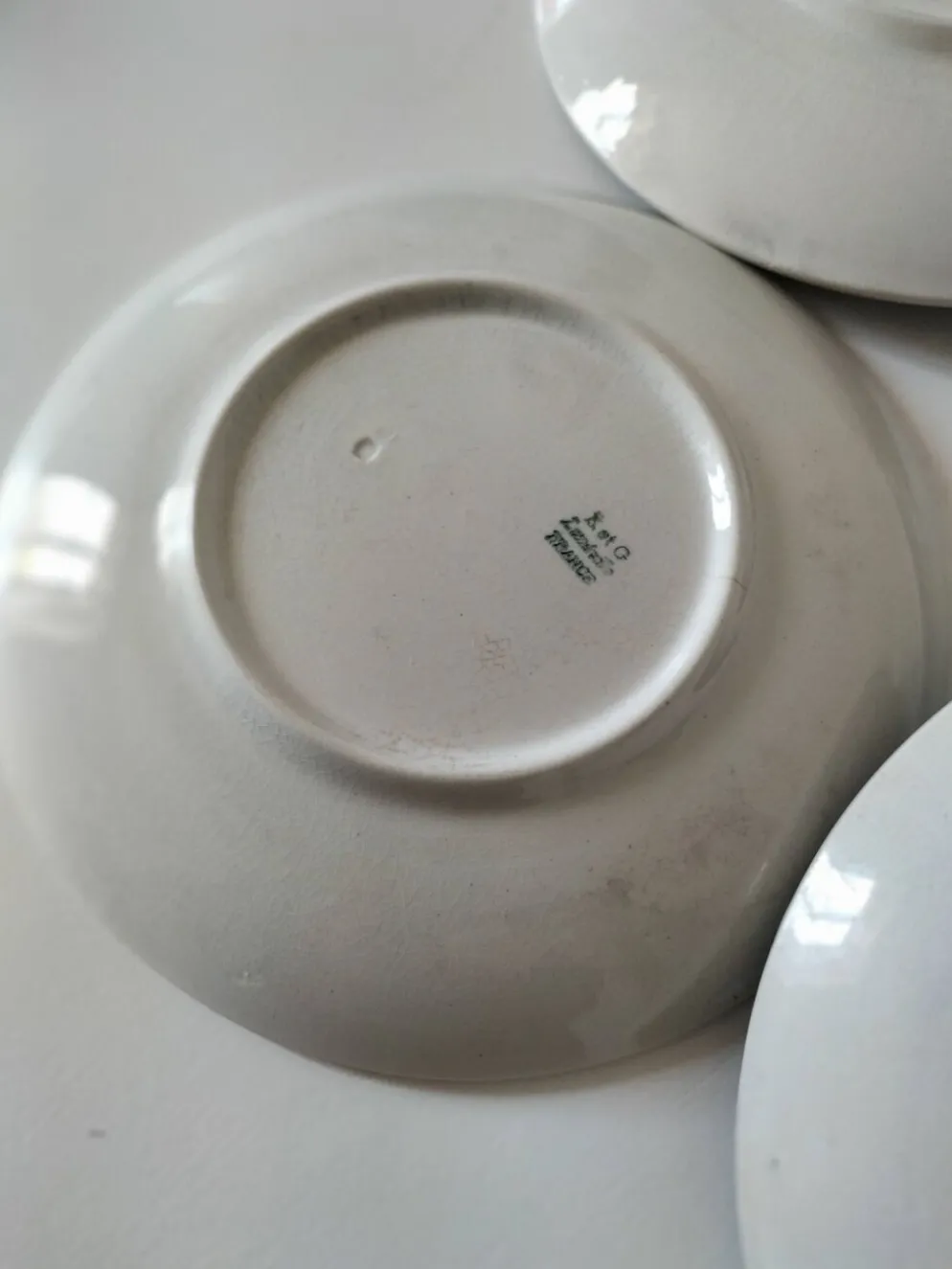 plat et 4 assiettes à dessert K et G Lunéville