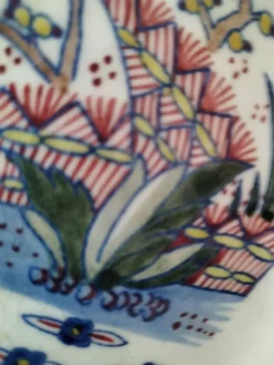 Plat faïence de Desvres – Décor sur les deux faces – Vers 1890-1910