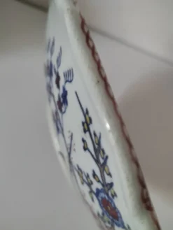 Plat faïence de Desvres – Décor sur les deux faces – Vers 1890-1910