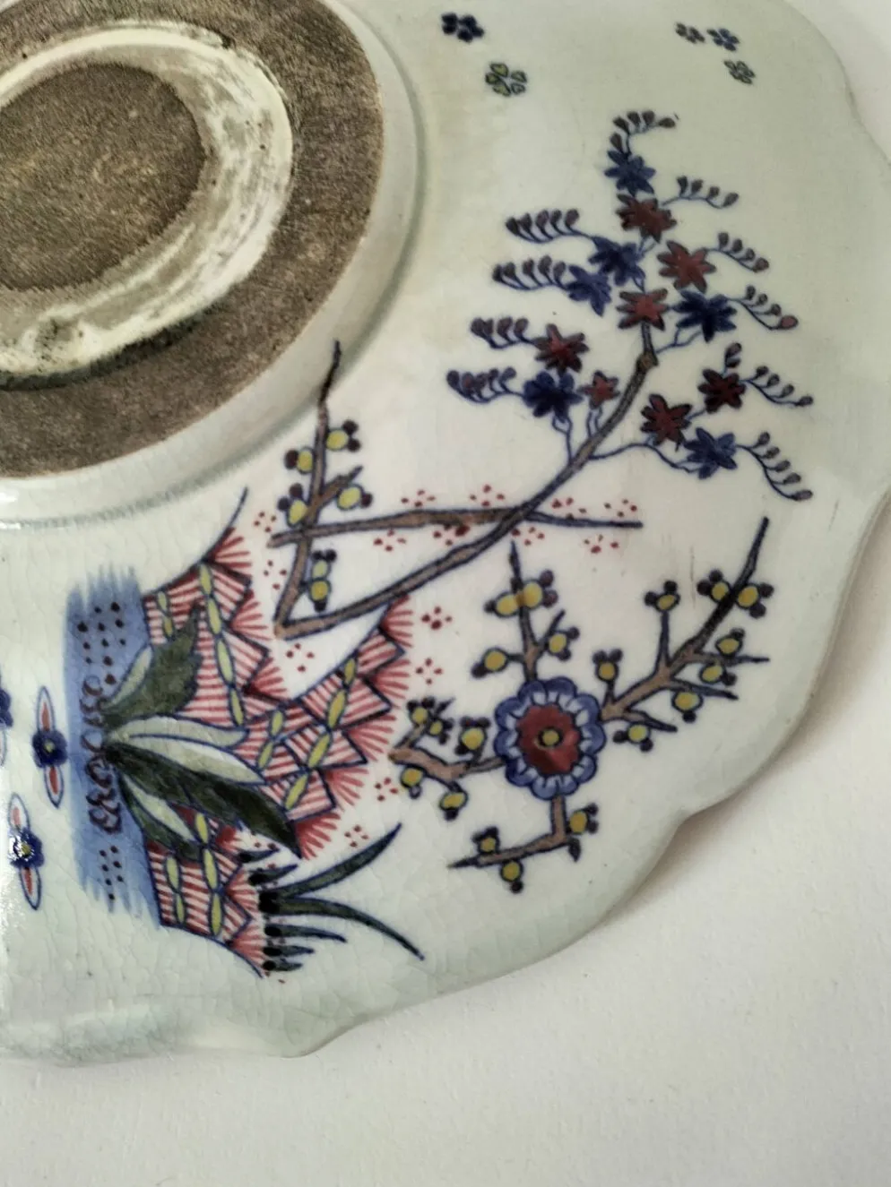 Plat faïence de Desvres – Décor sur les deux faces – Vers 1890-1910
