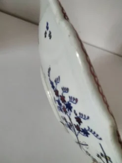 Plat faïence de Desvres – Décor sur les deux faces – Vers 1890-1910