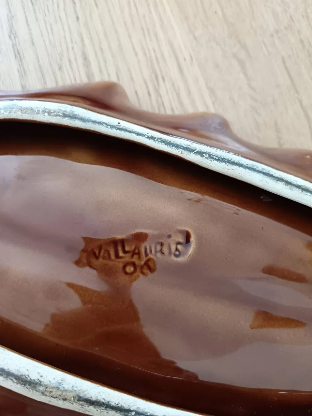 Plat feuille vallauris